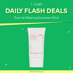 [2 SEP FLASH DEAL] Tone Up Watering Sunscreen SPF50+ PA++++ 60ml | Tinted sunscreen