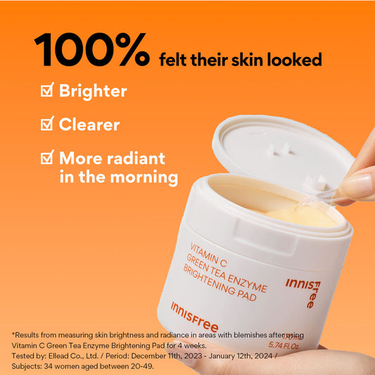 Vitamin C Green Tea Enzyme Brightening Pad 60ea