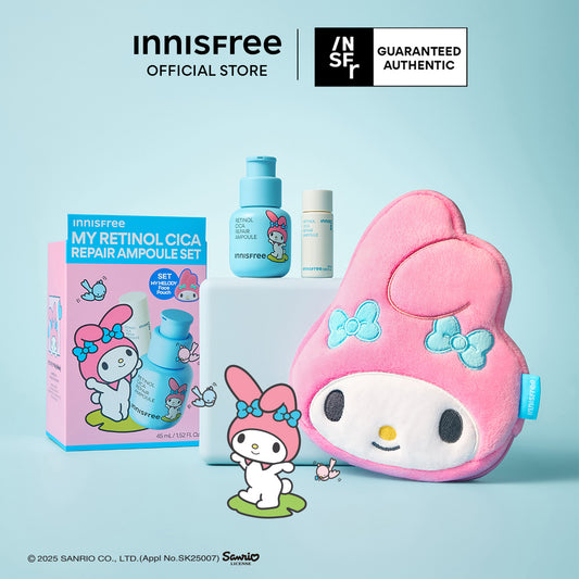 [My Melody Edition] INNISFREE Retinol Cica Repair Ampoule Special Set + Face Pouch