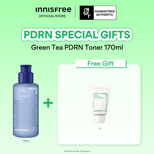 INNISFREE Retinol Green Tea PDRN Skinbooster Toner 170ml - For Pore, Wrinkle & Firming Care