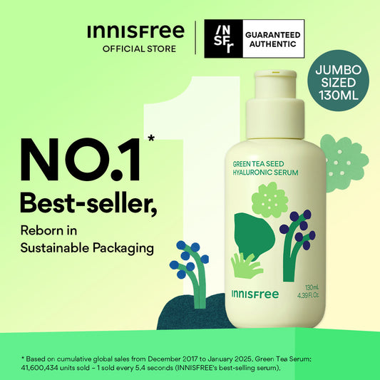 (Limited Edition) INNISFREE Green Tea Seed Hyaluronic Serum 130ml - JUMBO SIZED