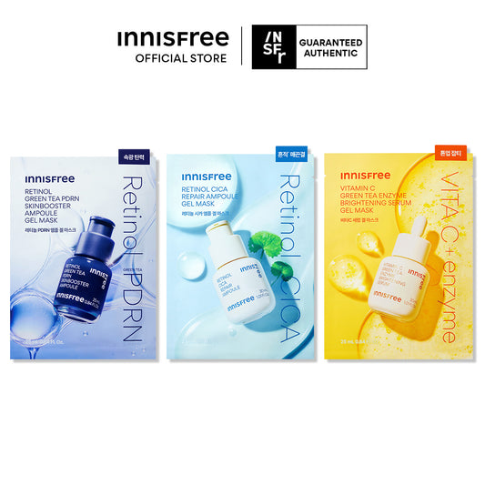 [NEW] INNISFREE Gel Mask with Hydrating Ampoule for Brightening / Soothing / Firming