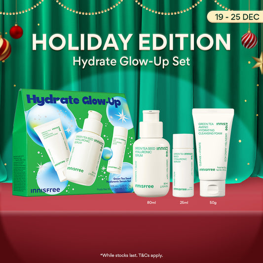 [Holiday Edition] Green Tea Seed Hyaluronic Serum 80ml + 2PCS Travel-size