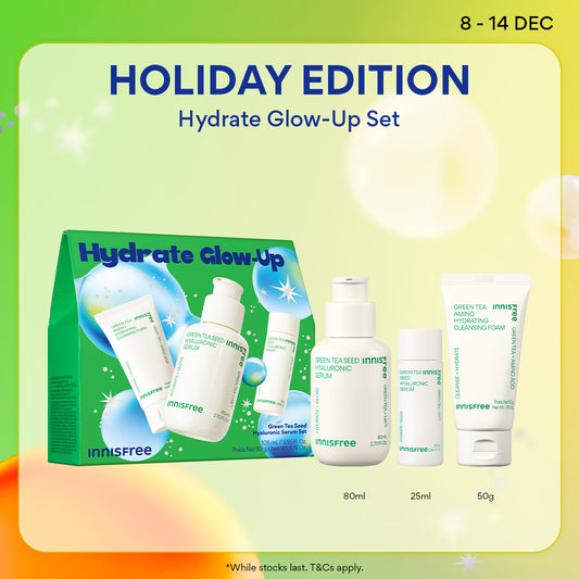 [Holiday Edition] Green Tea Seed Hyaluronic Serum 80ml + 2PCS Travel-size