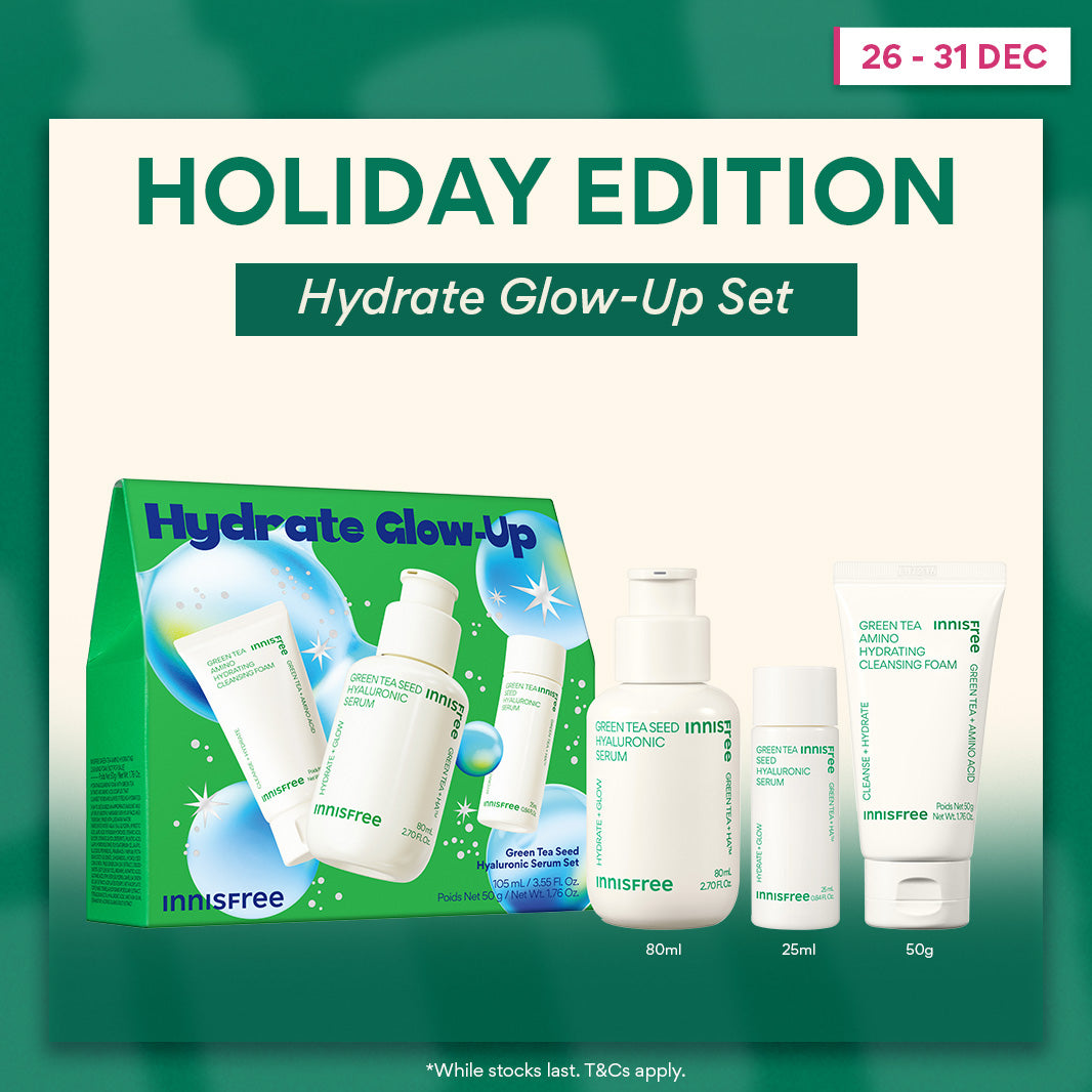 [Holiday Edition] Green Tea Seed Hyaluronic Serum 80ml + 2PCS Travel-size