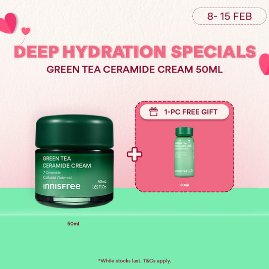 Green Tea Ceramide Cream 50ml - Hydrating Moisturiser