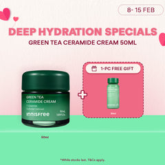 Green Tea Ceramide Cream 50ml - Hydrating Moisturiser
