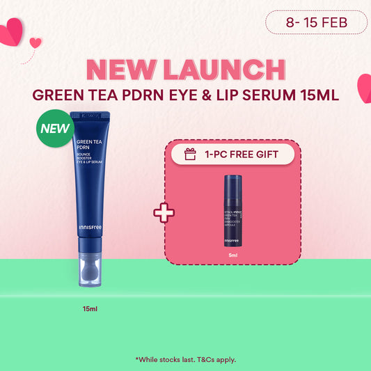 Green Tea PDRN Bounce Booster Eye & Lip Serum 15ml