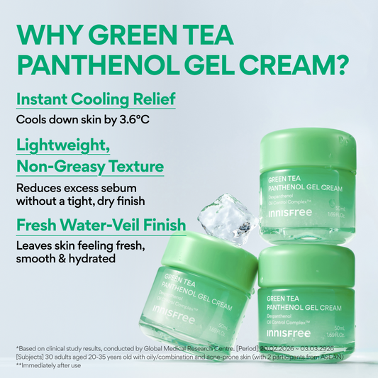 NEW Green Tea Panthenol Gel Cream 50ml