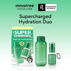 [Limited Edition] Supercharged Green Tea Hydration Set - Green Tea Ceramide Milk Essence + Mist & Free Mist Keychain