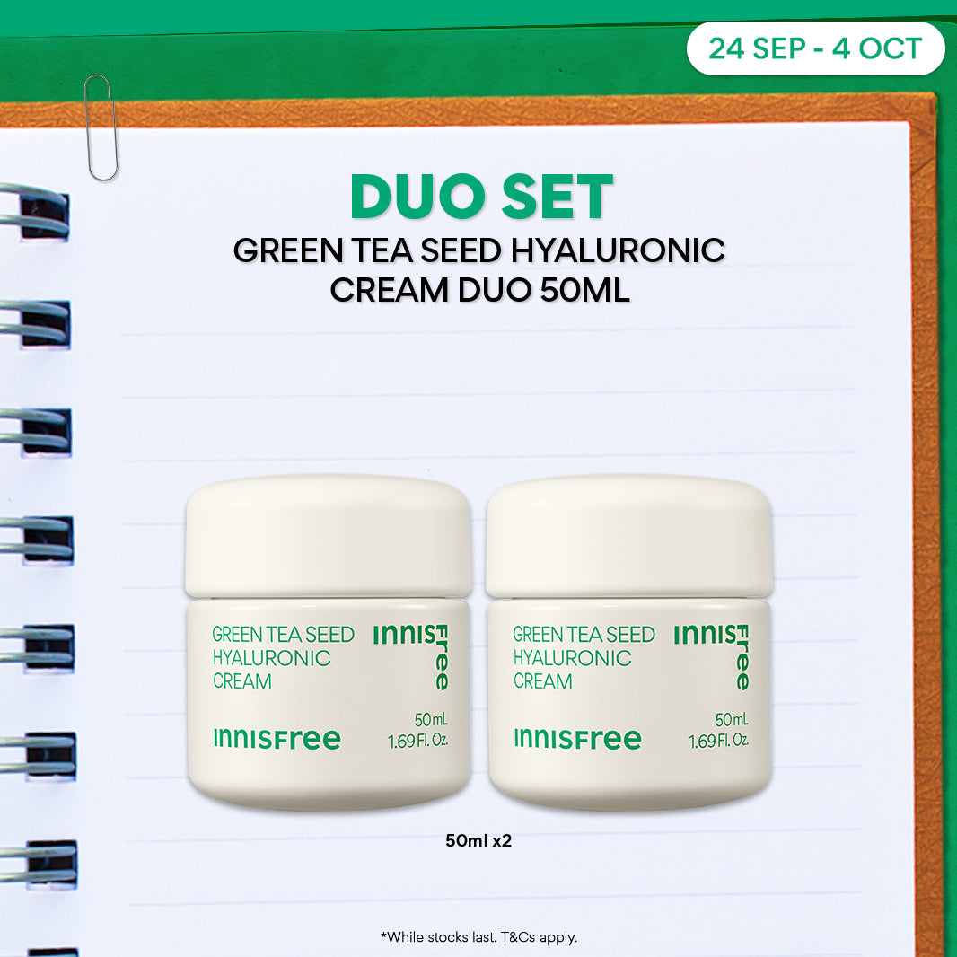 Green Tea Seed Hyaluronic Cream Duo 50ml - Hyaluronic acid, Hydration & Barrier Repair