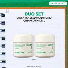 Green Tea Seed Hyaluronic Cream Duo 50ml - Hyaluronic acid, Hydration & Barrier Repair