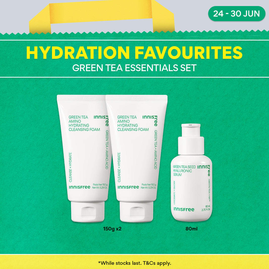 Green Tea Essentials Set - Hydrating Serum, Cleanser