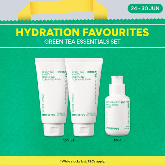 Green Tea Essentials Set - Hydrating Serum, Cleanser