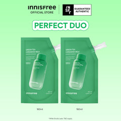 Green Tea Ceramide Milk Refill Duo - Milk Essence, Hydration & Barrier Repair