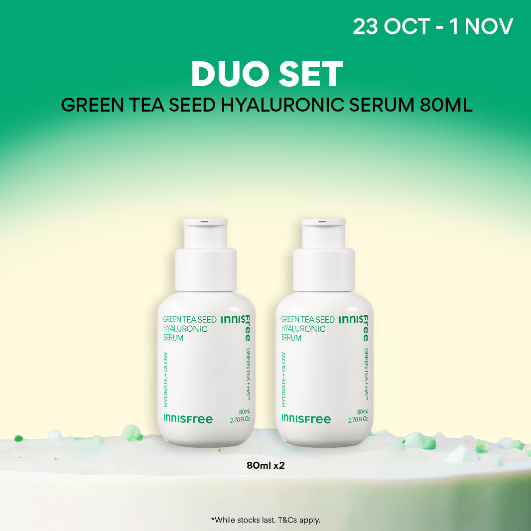 Green Tea Seed Hyaluronic Serum Duo 80ml - Hyaluronic acid, Hydration & Glow