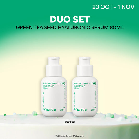 Green Tea Seed Hyaluronic Serum Duo 80ml - Hyaluronic acid, Hydration & Glow