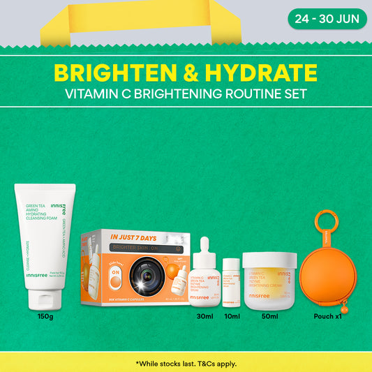 Vitamin C Brightening & Hydrating Skincare Routine