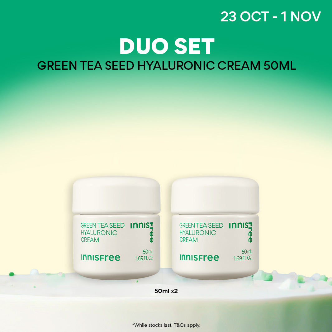 Green Tea Seed Hyaluronic Cream Duo 50ml - Hyaluronic acid, Hydration & Barrier Repair