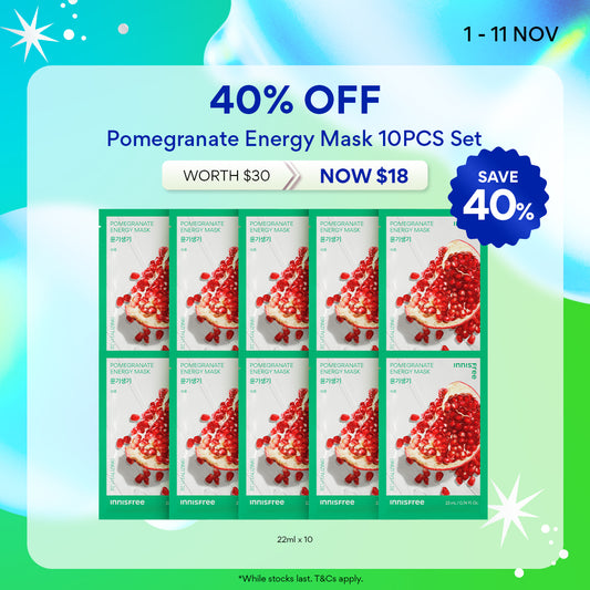 [11.11 Sale: 40% OFF] Pomegranate Energy Mask 22ml x 10pcs