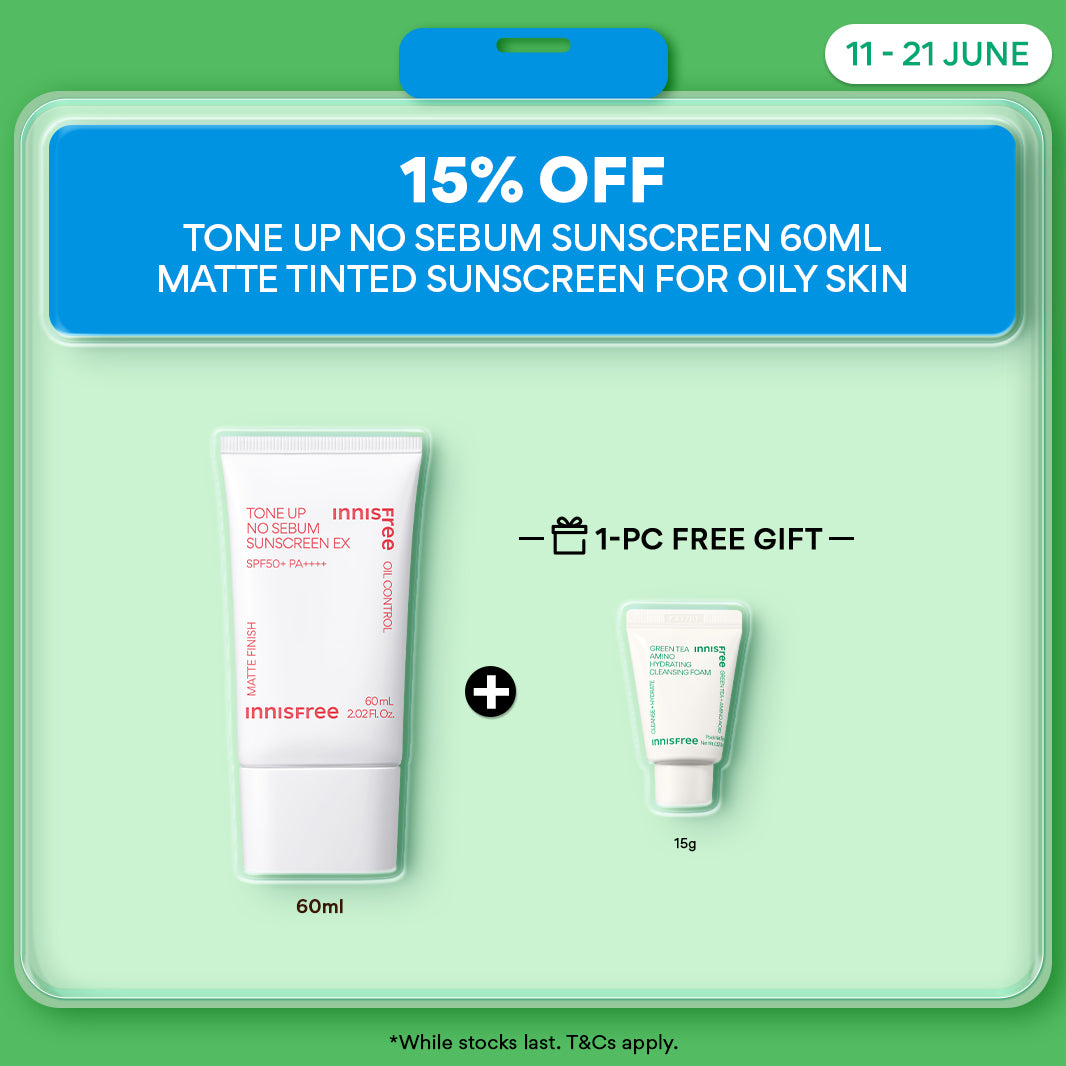 Tone Up No Sebum Sunscreen 60ml - Matte Tinted Sunscreen, Tone Up & Sebum Control