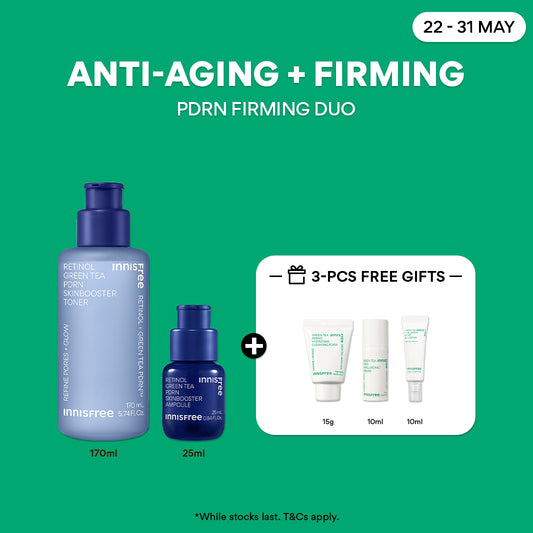 PDRN Firming Duo Set - Skin booster Toner, Ampoule for pore, wrinkles, fine lines