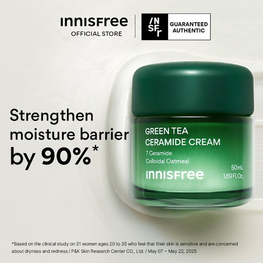 [COMING SOON] INNISFREE Green Tea Ceramide Cream 50ml - Hydrating Moisturiser for Deep Hydration, Moisture