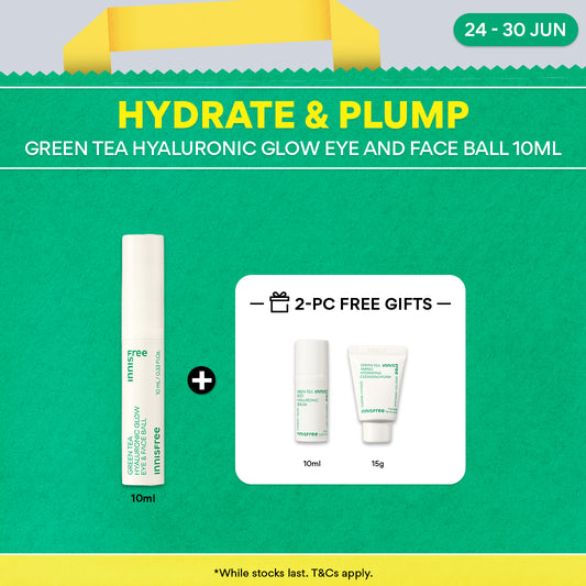Green Tea Hyaluronic Glow Eye and Face Ball 10ml