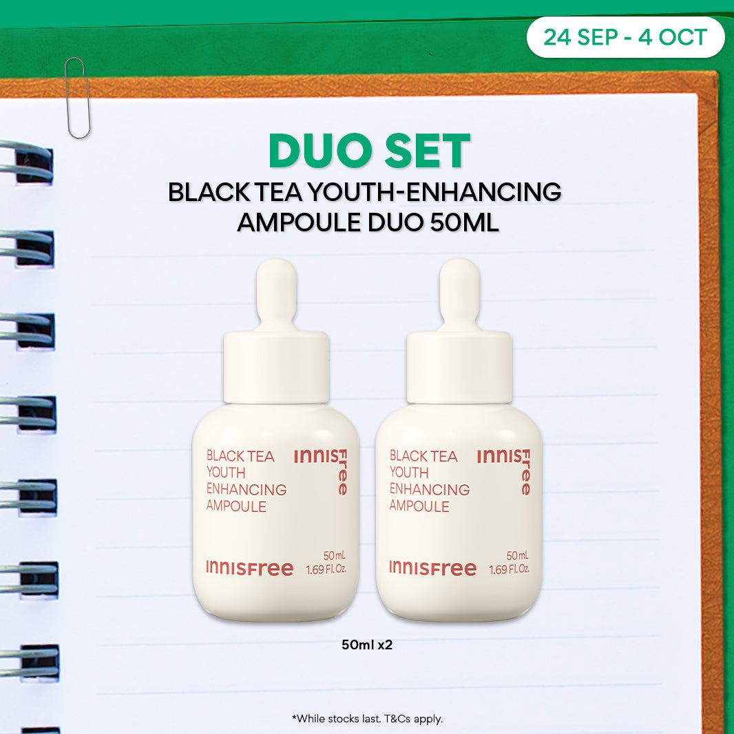 Black Tea Youth Enhancing Ampoule Duo 50ml - Anti aging, Wrinkles, Fine lines