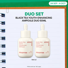 Black Tea Youth Enhancing Ampoule Duo 50ml - Anti aging, Wrinkles, Fine lines