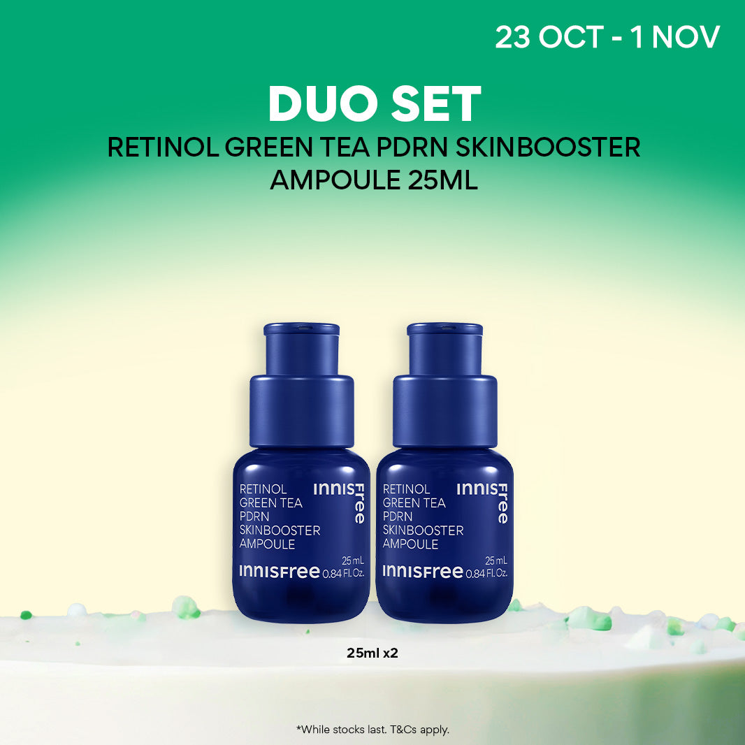 Green Tea PDRN Ampoule Duo 25ml - Skin Booster for Pores & Wrinkles