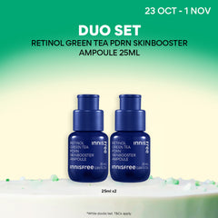 Green Tea PDRN Ampoule Duo 25ml - Skin Booster for Pores & Wrinkles