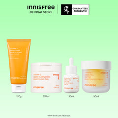 Vitamin C Daily Brightening Set - Cleanser, Toner Pad, Serum & Cream for Dark Spot Care