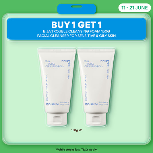 [1+1] Bija Trouble Cleansing Foam 150g - Facial Cleanser for Sensitive & Oily Skin