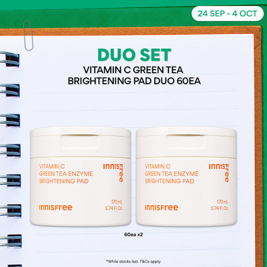 Vitamin C Brightening Pad Duo 60ea - Toner Pad for Brightening & Exfoliating Care
