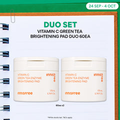 Vitamin C Brightening Pad Duo 60ea - Toner Pad for Brightening & Exfoliating Care