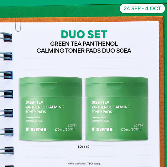 Green Tea Panthenol Calming Toner Pads Duo 80ea