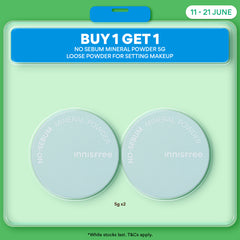 [1+1] No Sebum Mineral Powder 5g - Makeup Setting Loose Powder, Oil Control