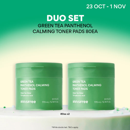 Green Tea Panthenol Calming Toner Pads Duo 80ea