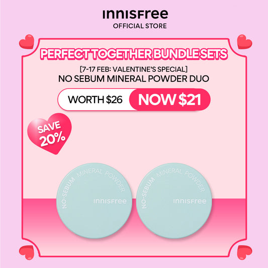 [VALENTINE'S SPECIAL] No-Sebum Mineral Powder 5g Duo