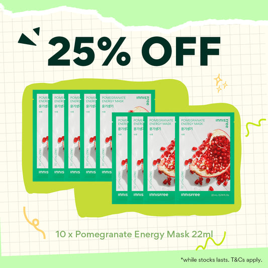 Pomegranate Energy Mask 22ml x 10pcs
