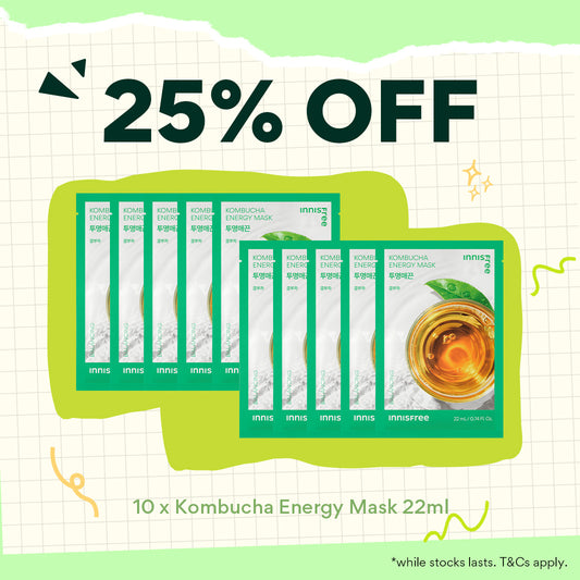 Kombucha Energy Mask 22ml x 10pcs