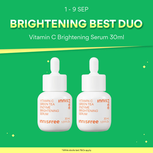 [Best Duo] INNISFREE Vitamin C Brightening Serum 30ml + 30ml for Brightening & Exfoliating Care