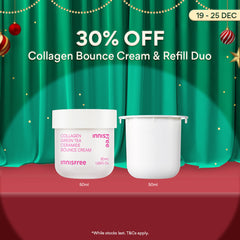 Collagen Green Tea Ceramide Bounce Cream 50ml + 50ml Refill Set