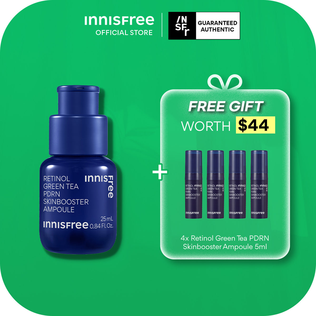 Retinol Green Tea PDRN Skinbooster Ampoule