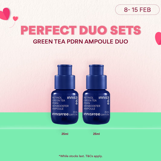 Green Tea PDRN Ampoule Duo - Skin Booster for Pores & Wrinkles