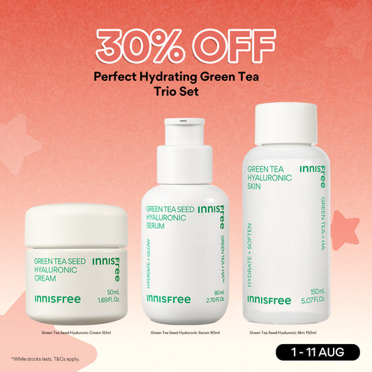 [1-11 AUG: ONLINE EXCLUSIVE SET] Hydrating Green Tea Trio Set