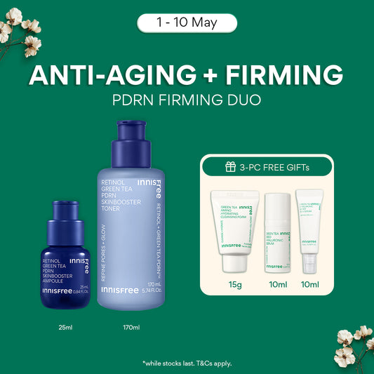 PDRN Firming Duo Set - Skin booster Toner, Ampoule for pore, wrinkles, fine lines
