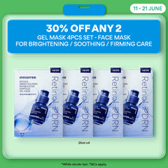 Gel Mask 4PCS Set with Hydrating Ampoule for Brightening / Soothing / Firming