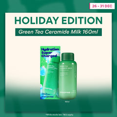 [Holiday Edition Available] Supercharged Green Tea Ceramide Milk Set